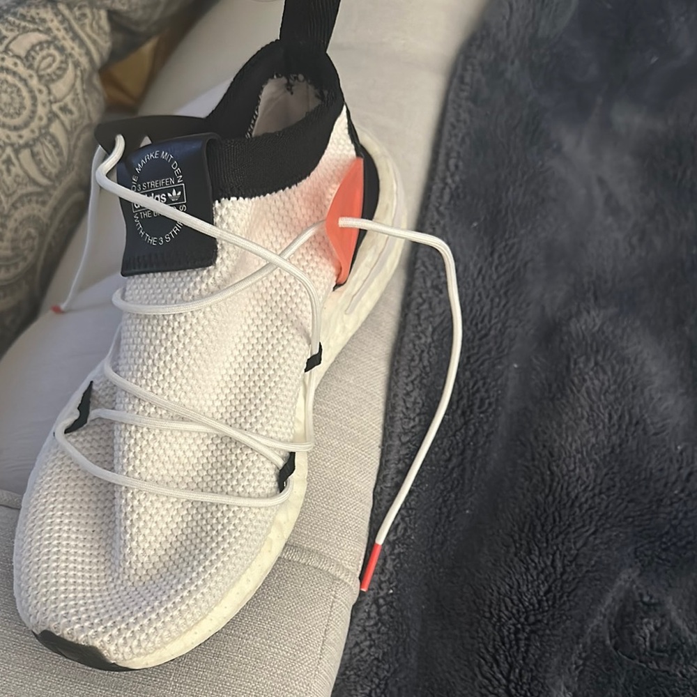 White and Black Athletic Shoe
